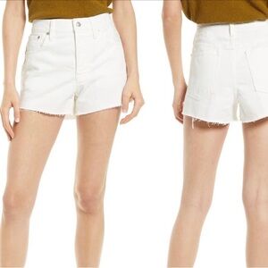 Madewell Relaxed Denim Shorts off white size 32 14